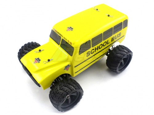 Himoto Miscellaneous All 1:18 Scale RTR 4WD Electric Power School Bus W/2.4G Remote Brushless Version W/Lipo Battery And Charger