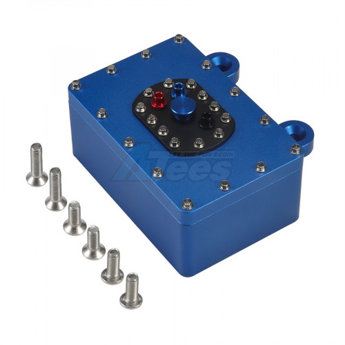 Hobby Details Miscellaneous All Aluminium CNC Scale Fuel Cell Receiver Box 60*40*26mm Blue