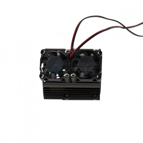Hobby Details Miscellaneous All Aluminium Motor Cooling Double-Fan 41-43mm Black