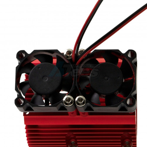 Hobby Details Miscellaneous All Aluminium Motor Cooling Double-Fan 41-43mm Red
