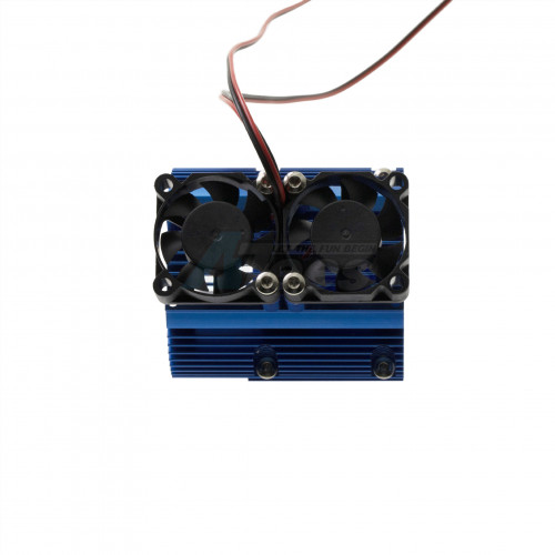 Hobby Details Miscellaneous All Aluminium Motor Cooling Double-Fan 41-43mm Blue