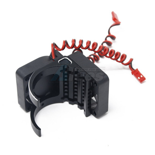 Hobby Details Miscellaneous All 42mm Motor Dual Cooling Fan for Yikong 4082/Arrma RC Model Car Black