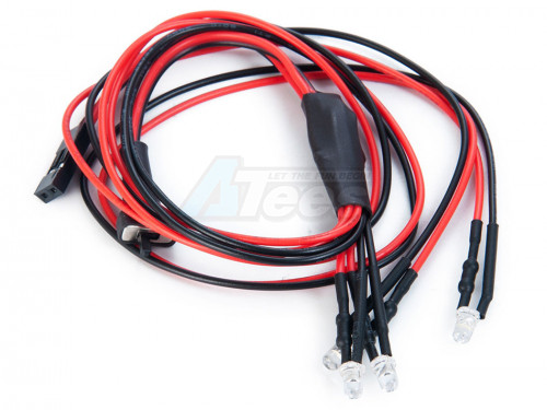 Hobby Details Axial SCX24 Front 3mm Dia Led Light 4 lights For SCX24 Cars (Fit For All SCX24 Cars)