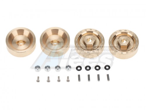 Hobby Details Axial SCX24 6mm Brass Wheel Counterweight 4pcs/set