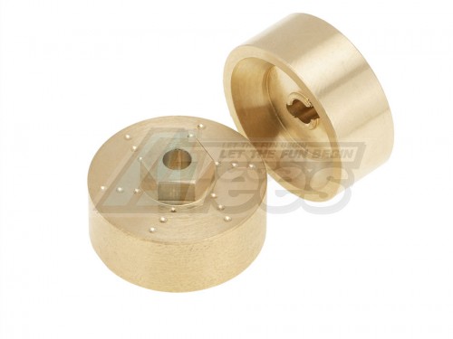 Hobby Details Axial SCX24 6mm Brass Wheel Counterweight with Widen Axles 4pcs/set
