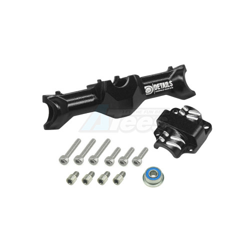 Hobby Details Axial SCX30 Aluminum Front Axle with Cover Black