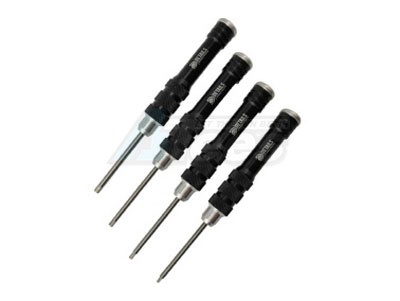 Hobby Details Miscellaneous All Hex Wrench Set - Small 1.5/2.0/2.5/3.0mm 4pcs Black