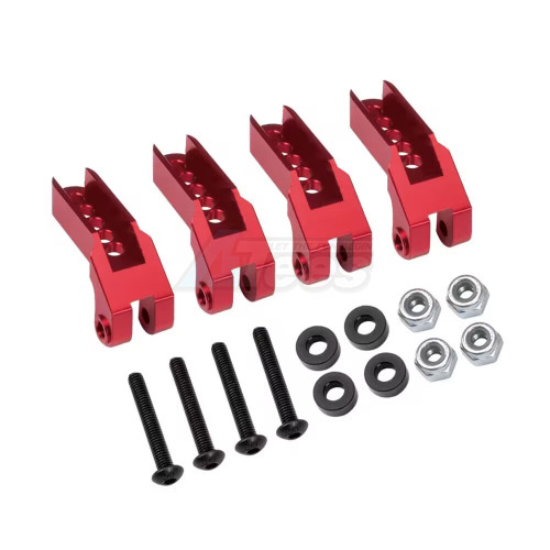 Hobby Details Traxxas TRX-4 Aluminium Front/Rear Ajustable Shock Tower Set Red
