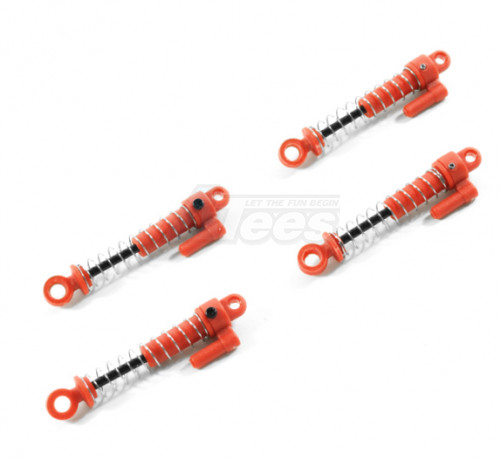 Hobby Plus Hobby Plus CR24 Complete Shocks Set for CR-24 (4pcs) Red