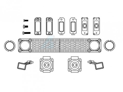 Hobby Plus Hobby Plus CR-18 Convoy Body Light Mount Set for Convoy