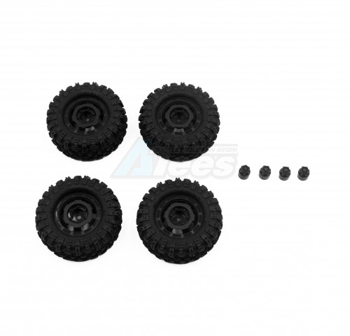 Hobby Plus Hobby Plus ARKTOS 6X6 CR-18P Truck Wheel/Mudder Tire Set