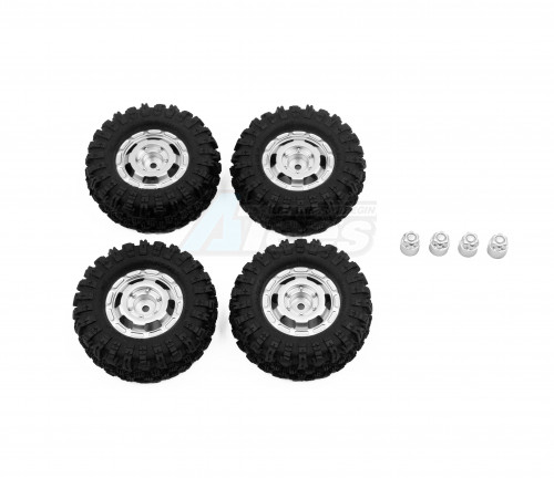Hobby Plus Hobby Plus ARKTOS 6X6 CR-18P Truck Wheel/Mudder Tire Set