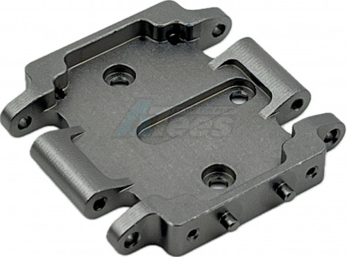 Hobby Plus Hobby Plus ARKTOS 6X6 CR-18P 6X6 Aluminum Skid Plate Gun Metal