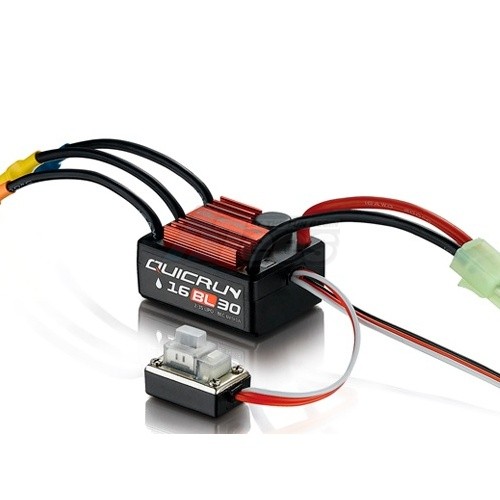 Hobbywing Miscellaneous All QuicRun Series Brushless Waterproof 30A Sensorless ESC #WP-16BL30 For 1/16 & 1/18 RC