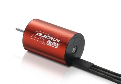 Hobbywing Miscellaneous All Quicrun 2435SL-4500KV-RED-G2-Shaft-D2.3 Brushless Motor for 1/18 & 1/16 RC Car