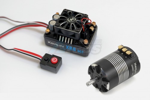 Hobbywing Miscellaneous All XeRun XR8 SCT Pro Black Edition 3652SD-D5.0-G2 6100KV Brushless System