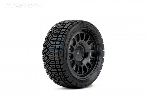 JETKO Miscellaneous All 1/10 Rally AVANTGARDE/Claw Rim/Black/Super Soft/Glued (4PCS)