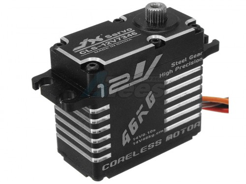 JX Servo Miscellaneous All Aluminum Case HV Coreless Digital Steel Gear Servo 46 kg / 0.10 Sec @ 14V for Crawler & Buggy