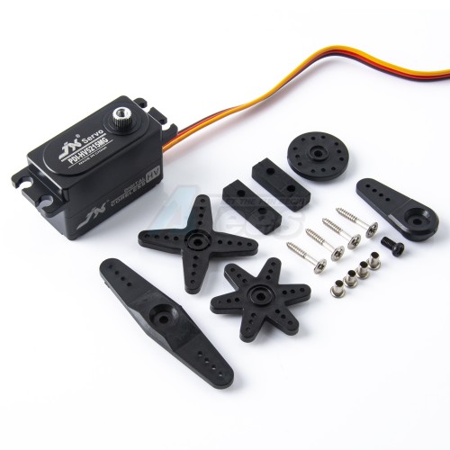 JX Servo Miscellaneous All High Voltage Aluminum Case Low Profile 12Kg/ 0.07 Sec @ 7.4V Digital Servo Black for RC Drift