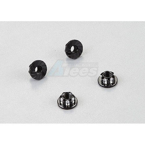 Killerbody Miscellaneous All Flange Locknut (Aluminum alloy) Black