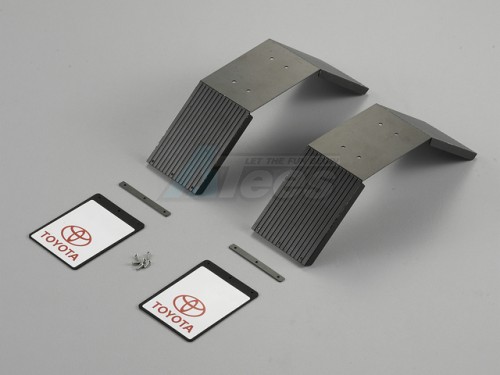 Killerbody Miscellaneous All Rear Fender Stainless Steel & Silicone Rubber Mud Flap for 1/10 Toyota LC70