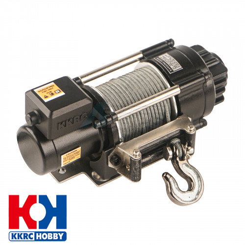 King Kong RC Miscellaneous All 1/10 Scale Aluminum Dual Twin Motor Winch for RC Crawler 6-12V Black