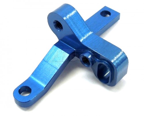 KM Racing KM Racing H-K1 EVO2 Alum. Front Upper BulkHead Left (Blue)