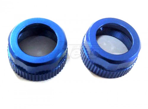 KM Racing KM Racing H-K1 Aluminium upper Shock Cap (Blue) 2 Pcs