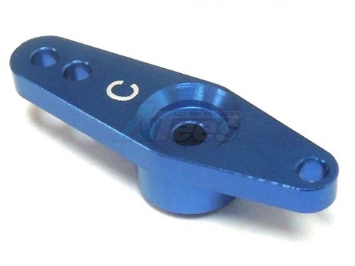 KM Racing KM Racing H-K1 H-K1 Alum. Throttle Servo Horn for HITEC (Blue)
