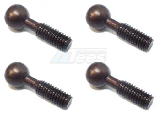 KM Racing KM Racing K8 Red Steel 5.0mm Ball Screw (4pcs)