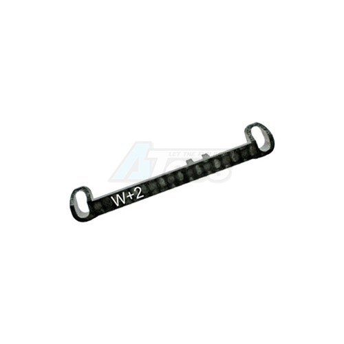KM Racing Kyosho Mini-Z MR-03 MR03 Carbon Tie Rod wide +2°