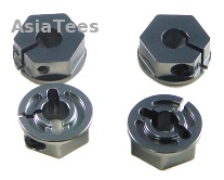 KM Racing Mugen Seiki MTX4 MTX4 Aluminium Wheel Hub 4pcs (GM)