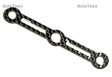 KM Racing Kyosho V-One-RRR V-ONE RRR 2.5mm Graphite Front Body Plate