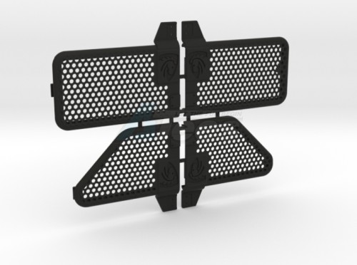 Knight Customs Boom Racing D110 Chassis Defender D110 Tube Doors in Black Strong & Flexible