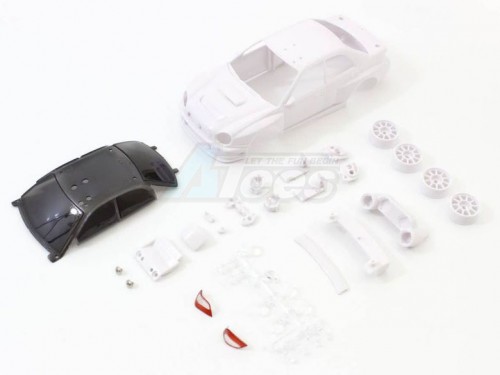 Kyosho Kyosho Mini-Z AWD Impreza WRC 2002 White Body Set w/Wheel