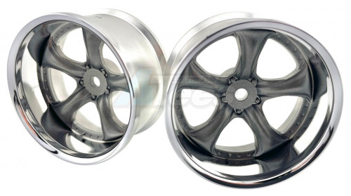 LAB Miscellaneous All Work Vs KF# S1 3p Wheel Deep Rim Offset 8 Chrome Gray Metalic