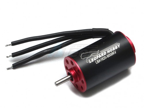 Leopard Hobby Miscellaneous All Leopard 2 Poles Inrunner Brushless Motor 1625 30T/9000KV Motor For 1/18 & 1/16 Rc