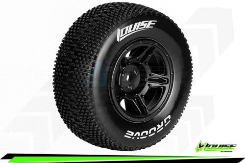 Louise RC Traxxas Slash SC-GROOVE - 1/10 Short Course Tire Set w/Super Soft Compound / Inserts SLASH 2WD - Front
