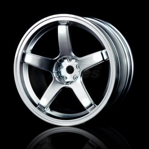 MST Miscellaneous All 5 Spokes Wheel (+3) (4) Flat Silver