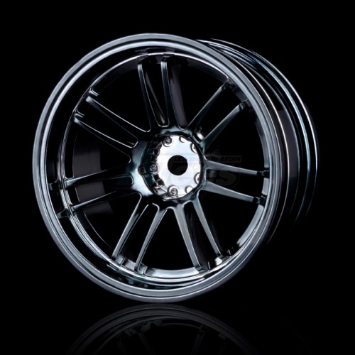 MST Miscellaneous All RE30 Wheel (+8) (4) Silver Black