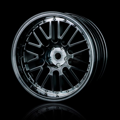 MST Miscellaneous All 10 Spokes 2 Ribs Wheel (+5) (4) Silver Black