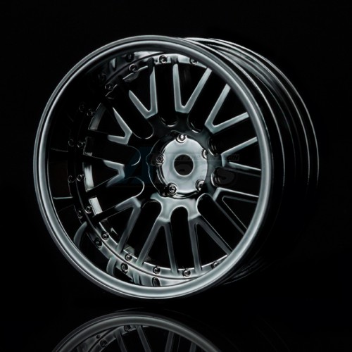 MST Miscellaneous All 10 Spokes 2 Ribs Wheel (+11) (4) Silver Black