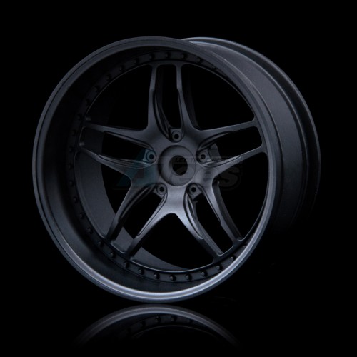 MST Miscellaneous All FB Wheel (+8) (4) Flat Black