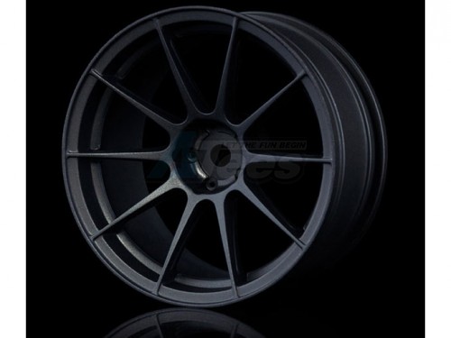 MST Miscellaneous All 5H Wheel (+7) (4) w/ Nut Flat Black