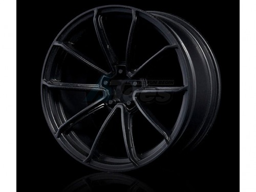 MST Miscellaneous All GTR Wheel (+5) (4) w/ Nut Flat Black