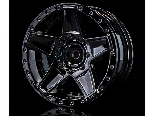 MST Miscellaneous All 648 Wheel (+5) (4) w/ Nut Silver Black