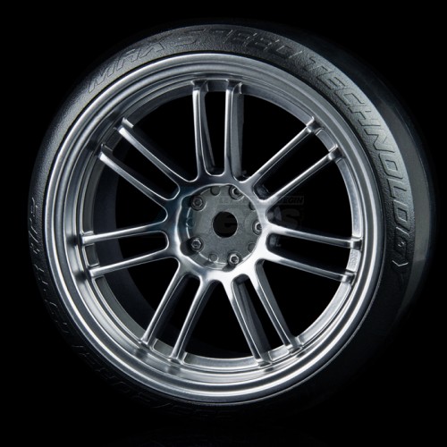 MST Miscellaneous All RE30 Wheel (+3) W/ CS-R Tire (Soft) (4) Flat Silver