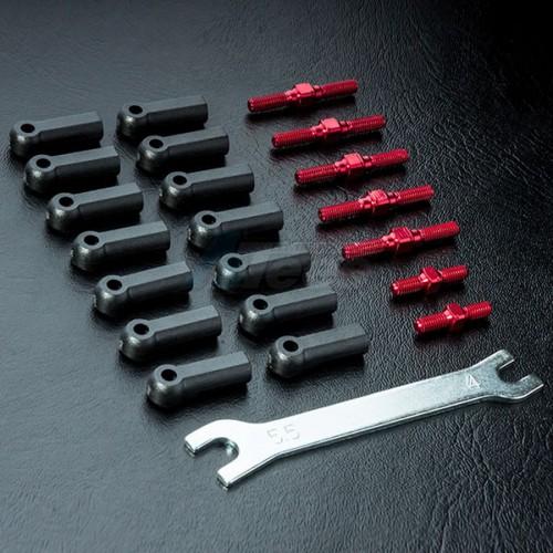 MST MST XXX-R RTR Turnbuckle Shaft Set Red