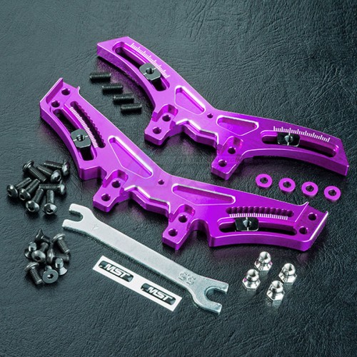 MST MST RMX-D Aluminum Quick Adj. Damper Stay For RMX-D VIP 2 & 4 WD Purple