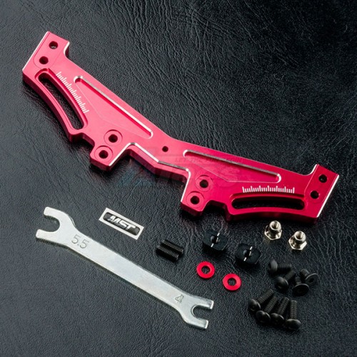 MST MST RRX-D Aluminum Rear Quick Adj. Damper Stay Red